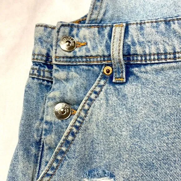 H&M Devided Denim Dungarees/Short Overalls Size 2 - Picture 10 of 11